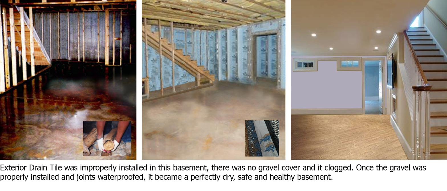 Crawl space drainage